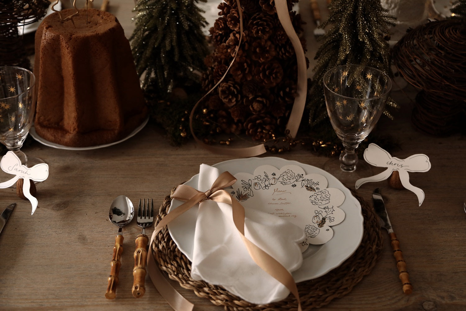 Christmas tablescape