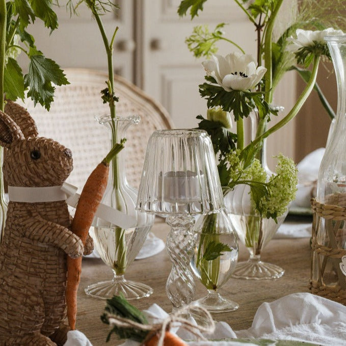 Glass Ruffle T-light lamp