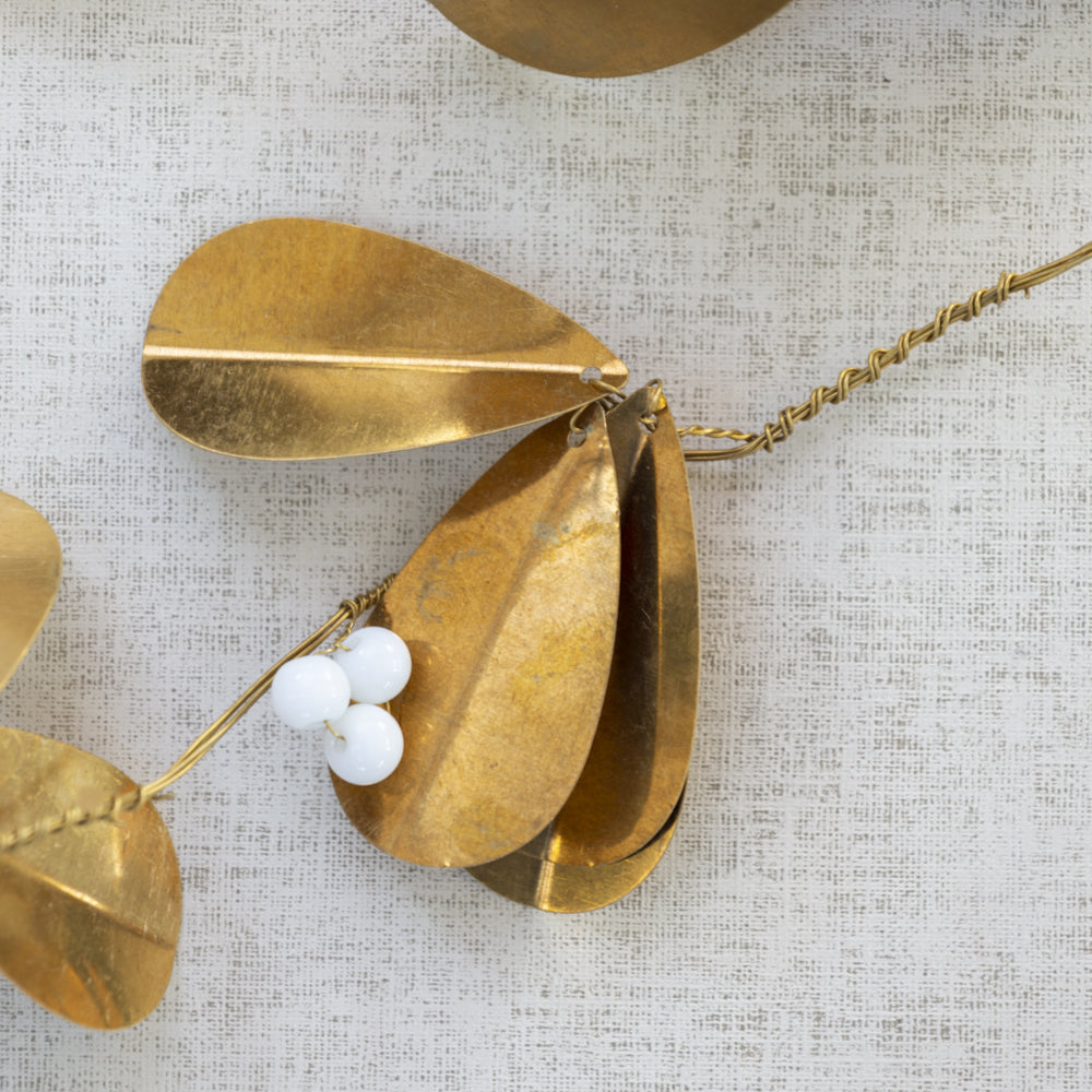 Antique Brass Mistletoe Garland