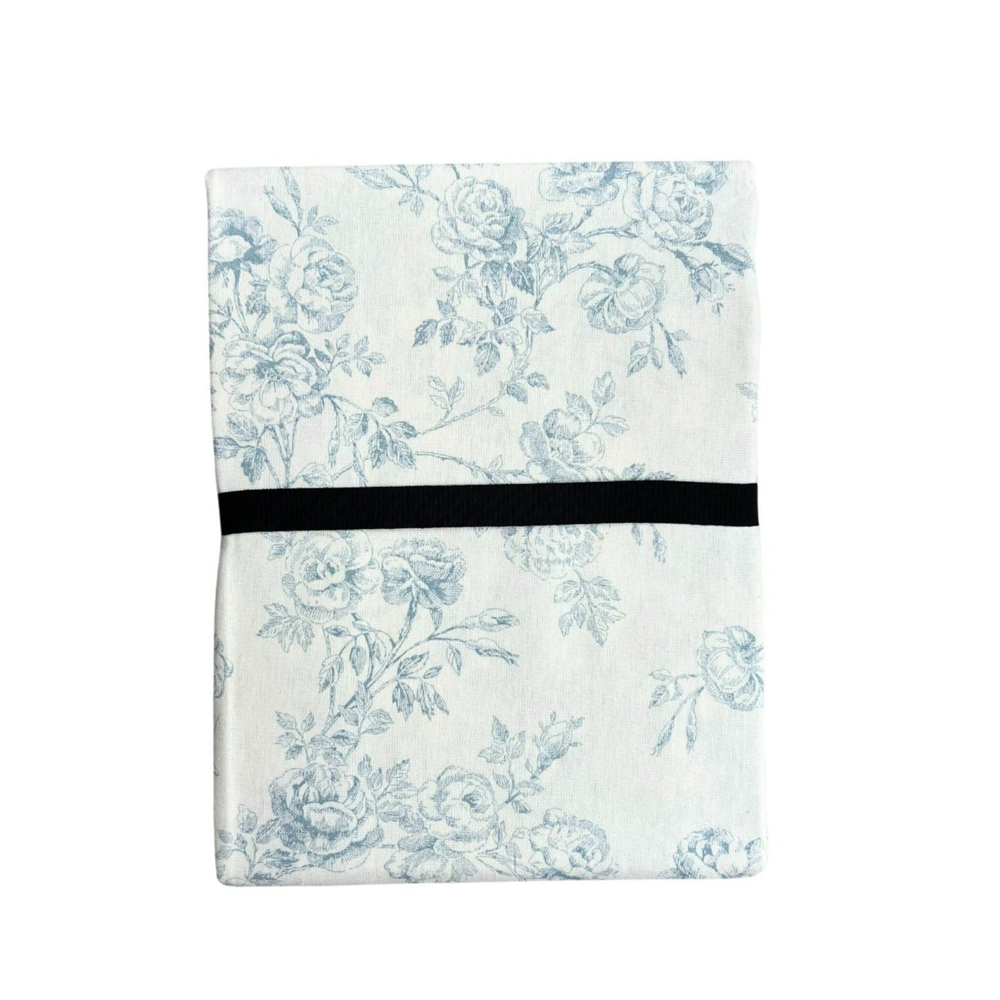 Blue floral tablecloth