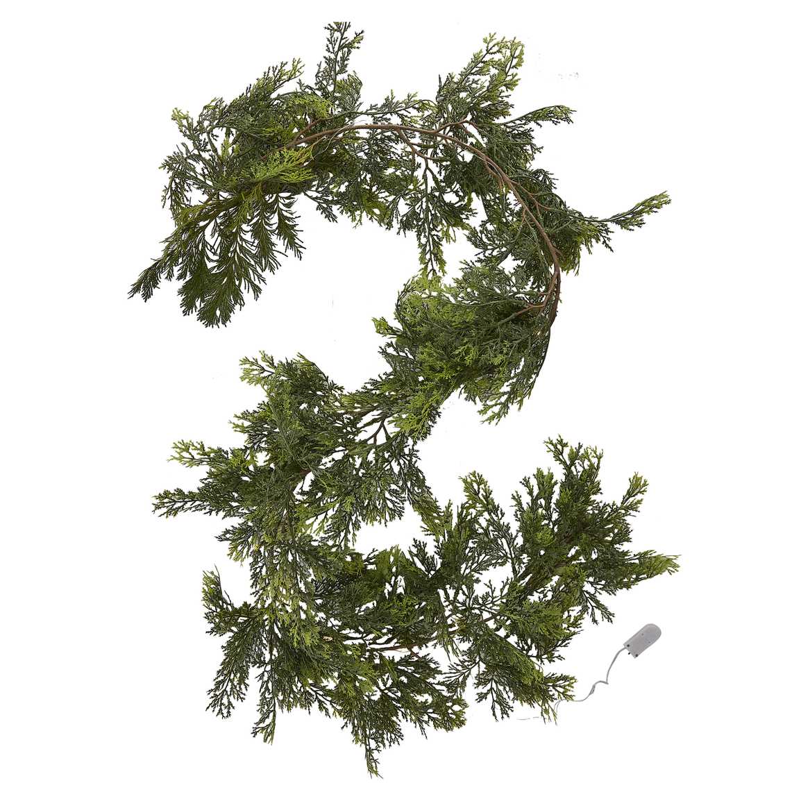 Cedar Foliage Garland with Lights