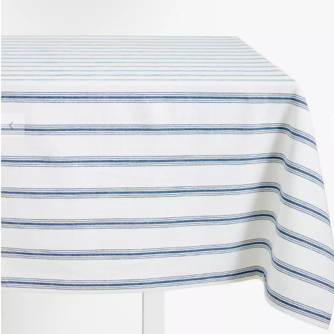 Blue Stripe Tablecloth 230cm