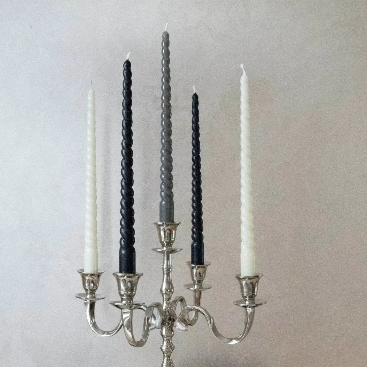 Twisted Candles set of four