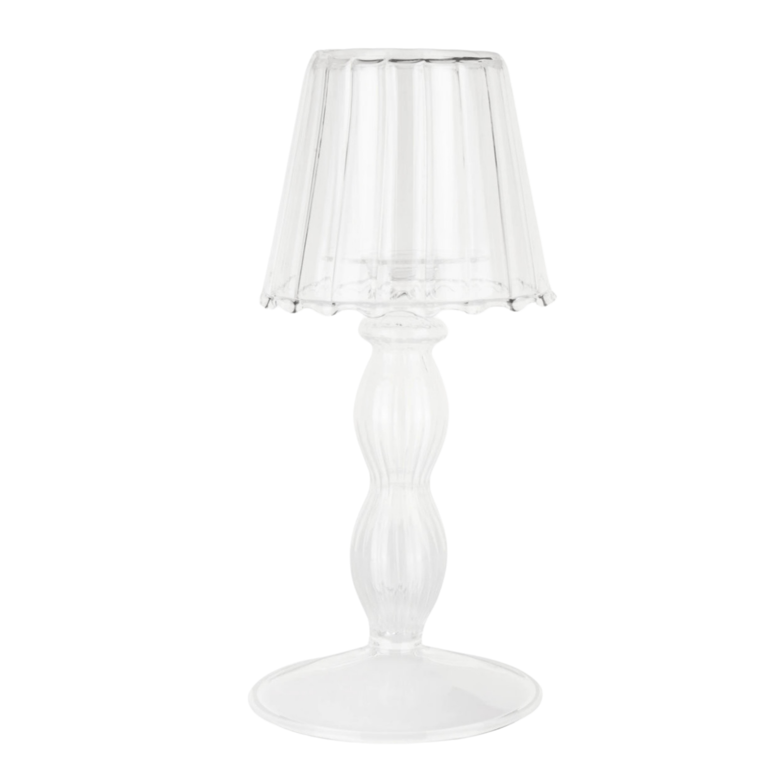 Glass Ruffle T-light lamp