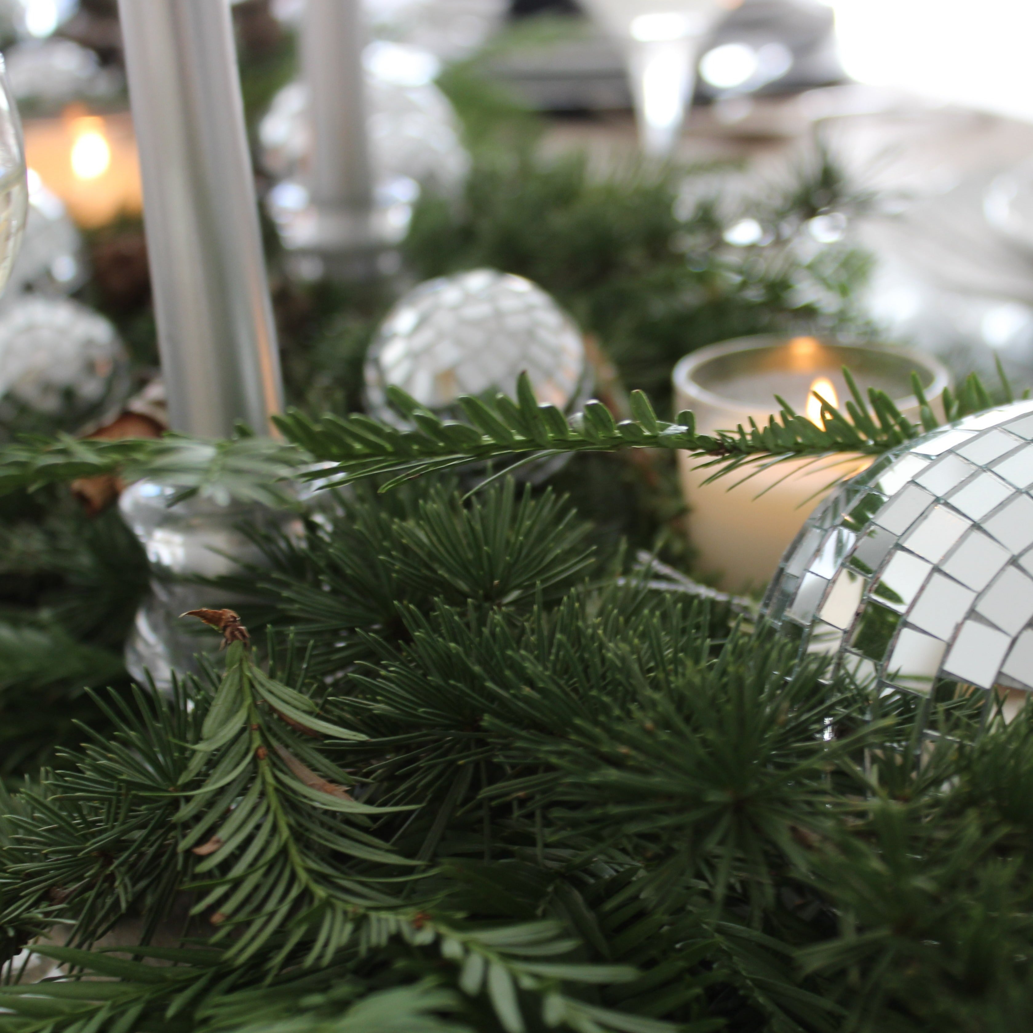 Disco Ball Party Rental Tablescape