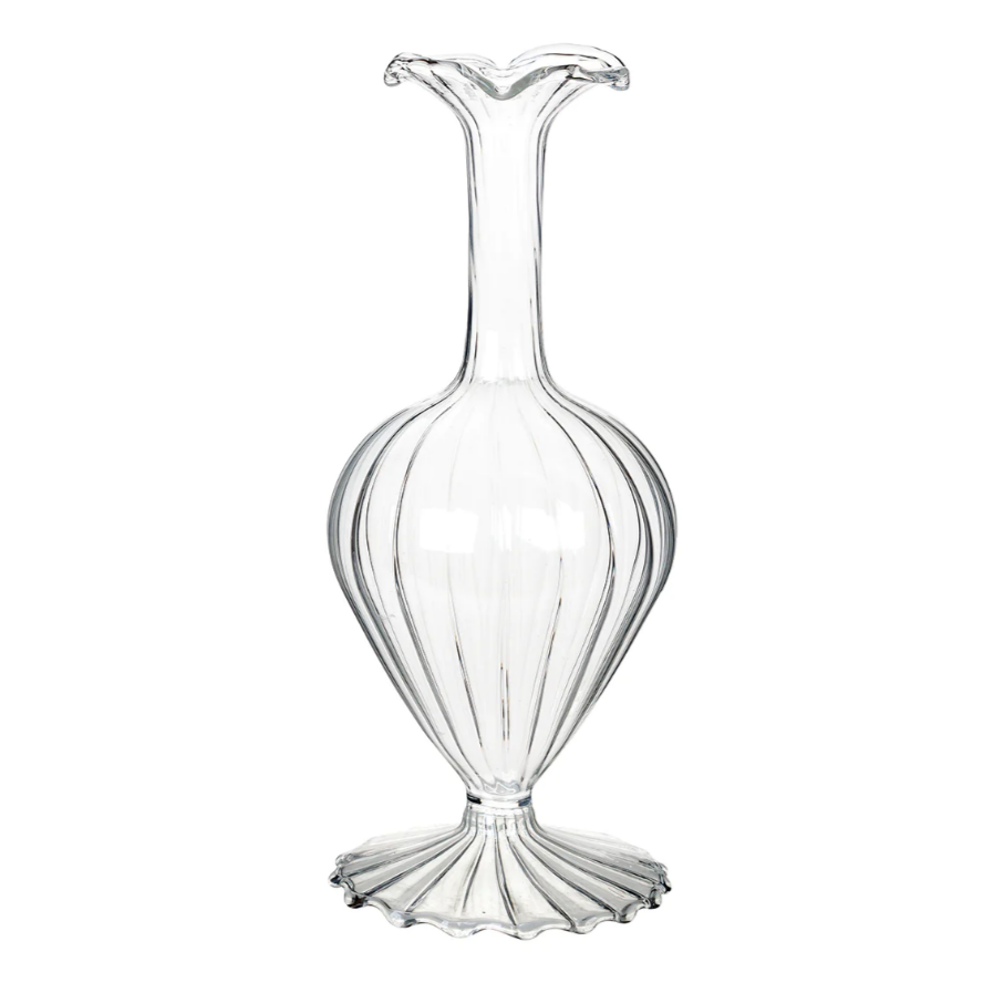 Hire Large frill bud vase set of two