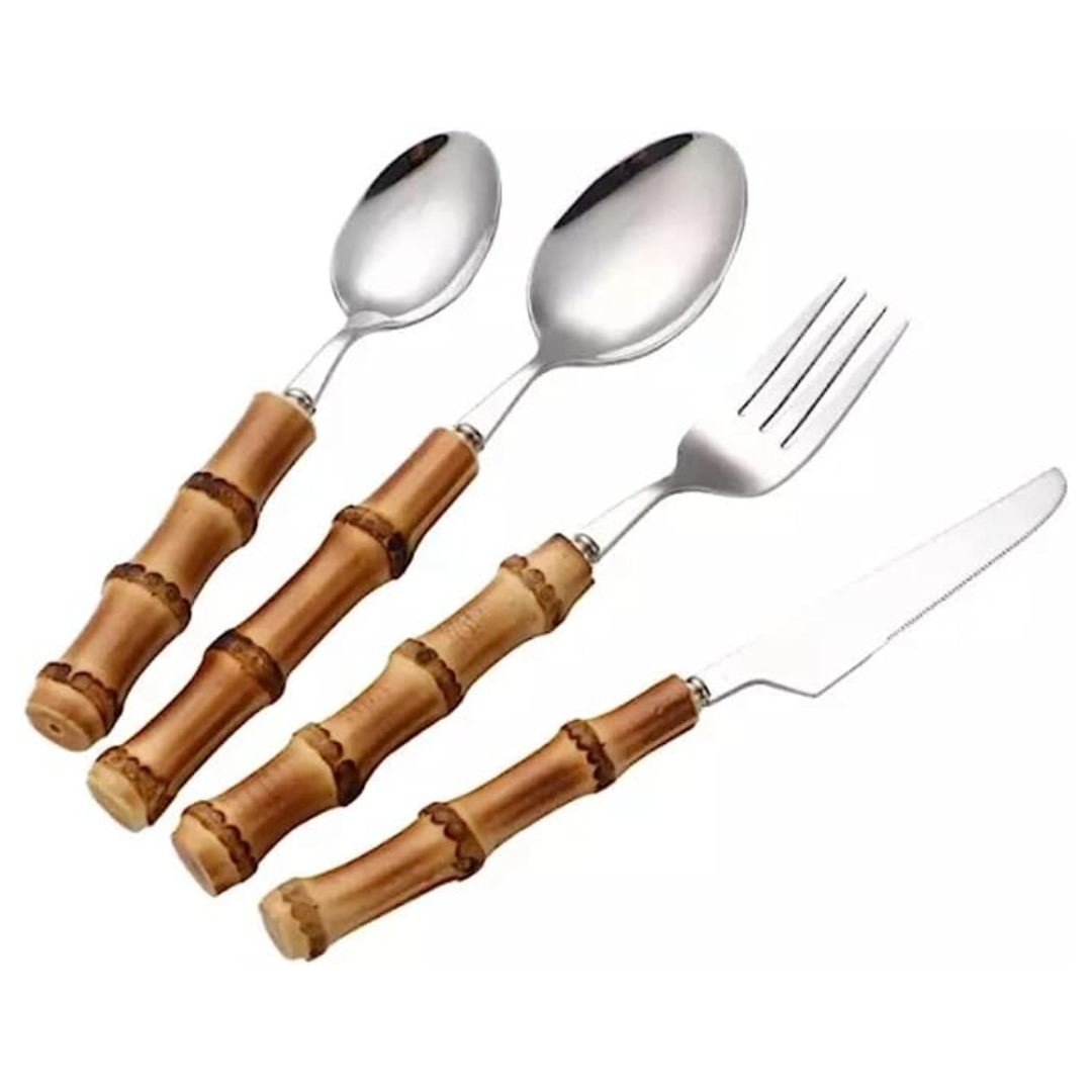 Bamboo Cutlery set of four