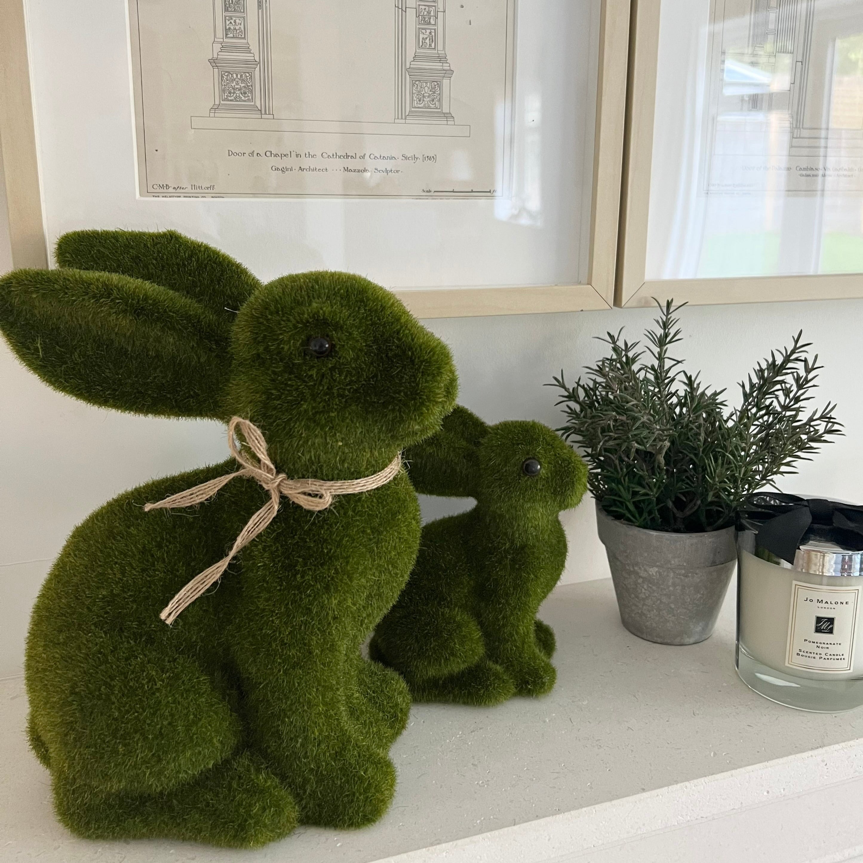 Large Grass Green Easter Bunny