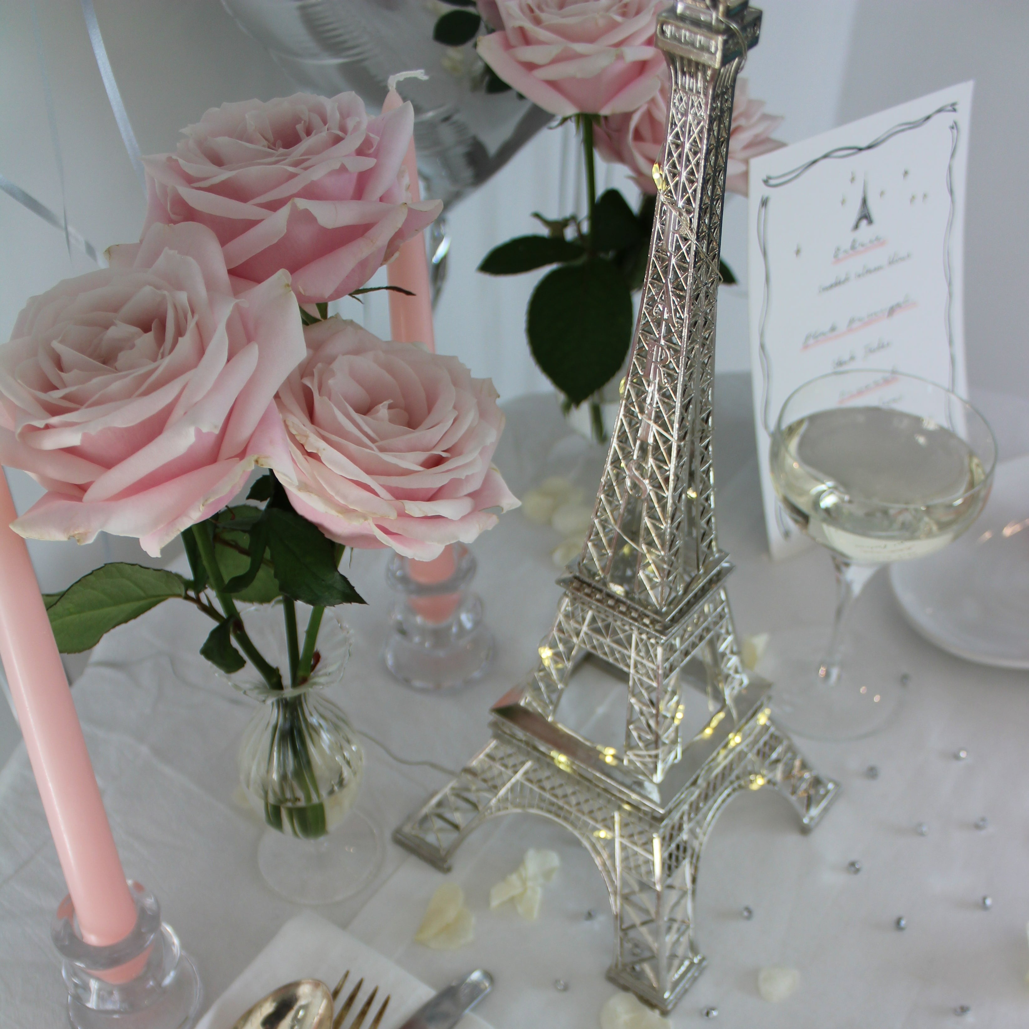 valentines date night tablescape