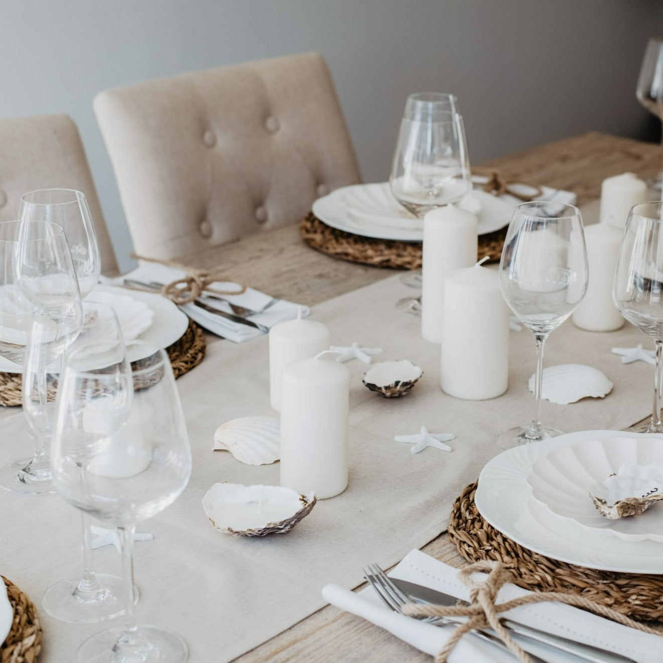 Sandbanks tablescape