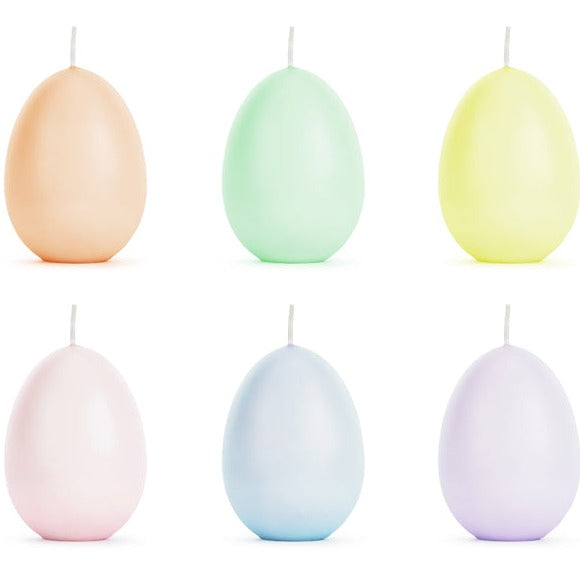Easter Egg Candles Small set of six