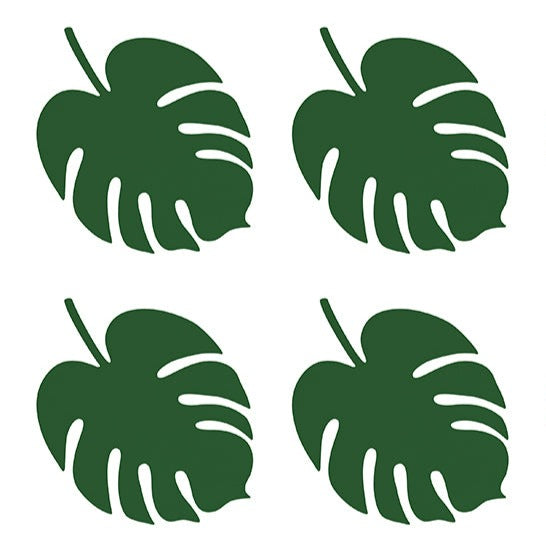 Place Card Monstera Leaves set of six